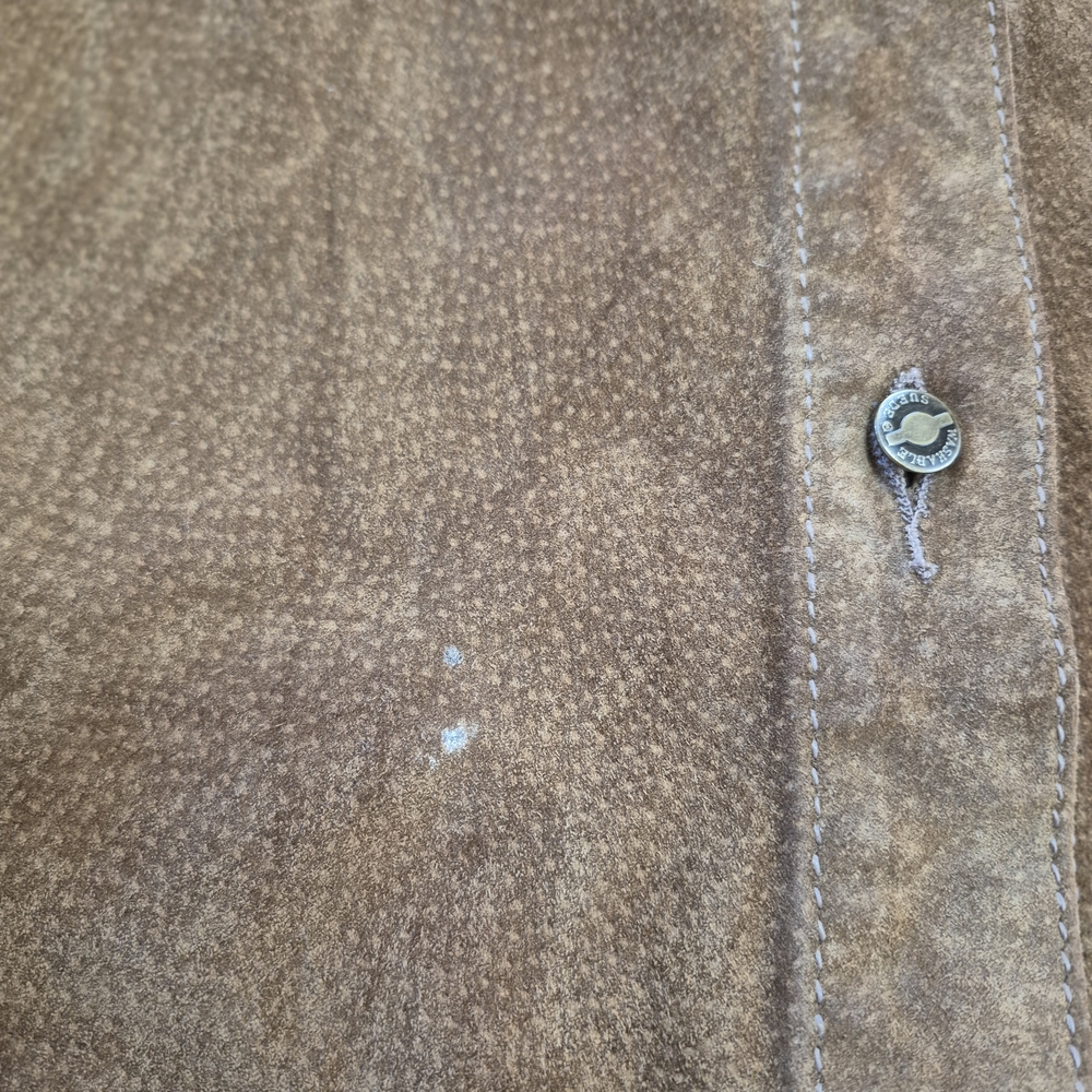 Brown Suede Button-Front  Jacket W2W - Picture 11 of 11
